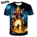 2020 Summer Punk t shirt Men Marvel 3d Printing T-Shirt Harajuku Short Sleeve fashion Print Tshirts streetwear Tee Tops S-6XL