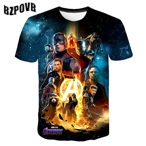 2020 Summer Punk t shirt Men Marvel 3d Printing T-Shirt Harajuku Short Sleeve fashion Print Tshirts streetwear Tee Tops S-6XL