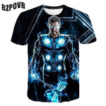 2020 Summer Punk t shirt Men Marvel 3d Printing T-Shirt Harajuku Short Sleeve fashion Print Tshirts streetwear Tee Tops S-6XL