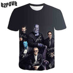 2020 Summer Punk t shirt Men Marvel 3d Printing T-Shirt Harajuku Short Sleeve fashion Print Tshirts streetwear Tee Tops S-6XL