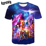 2020 Summer Punk t shirt Men Marvel 3d Printing T-Shirt Harajuku Short Sleeve fashion Print Tshirts streetwear Tee Tops S-6XL