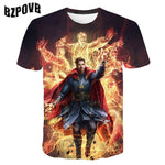 2020 Summer Punk t shirt Men Marvel 3d Printing T-Shirt Harajuku Short Sleeve fashion Print Tshirts streetwear Tee Tops S-6XL