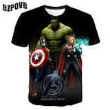 2020 Summer Punk t shirt Men Marvel 3d Printing T-Shirt Harajuku Short Sleeve fashion Print Tshirts streetwear Tee Tops S-6XL