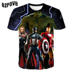 2020 Summer Punk t shirt Men Marvel 3d Printing T-Shirt Harajuku Short Sleeve fashion Print Tshirts streetwear Tee Tops S-6XL