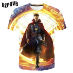 2020 Summer Punk t shirt Men Marvel 3d Printing T-Shirt Harajuku Short Sleeve fashion Print Tshirts streetwear Tee Tops S-6XL