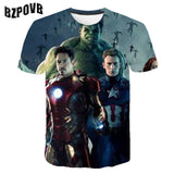 2020 Summer Punk t shirt Men Marvel 3d Printing T-Shirt Harajuku Short Sleeve fashion Print Tshirts streetwear Tee Tops S-6XL