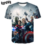 2020 Summer Punk t shirt Men Marvel 3d Printing T-Shirt Harajuku Short Sleeve fashion Print Tshirts streetwear Tee Tops S-6XL