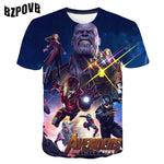 2020 Summer Punk t shirt Men Marvel 3d Printing T-Shirt Harajuku Short Sleeve fashion Print Tshirts streetwear Tee Tops S-6XL