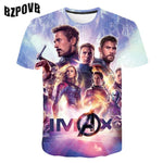 2020 Summer Punk t shirt Men Marvel 3d Printing T-Shirt Harajuku Short Sleeve fashion Print Tshirts streetwear Tee Tops S-6XL